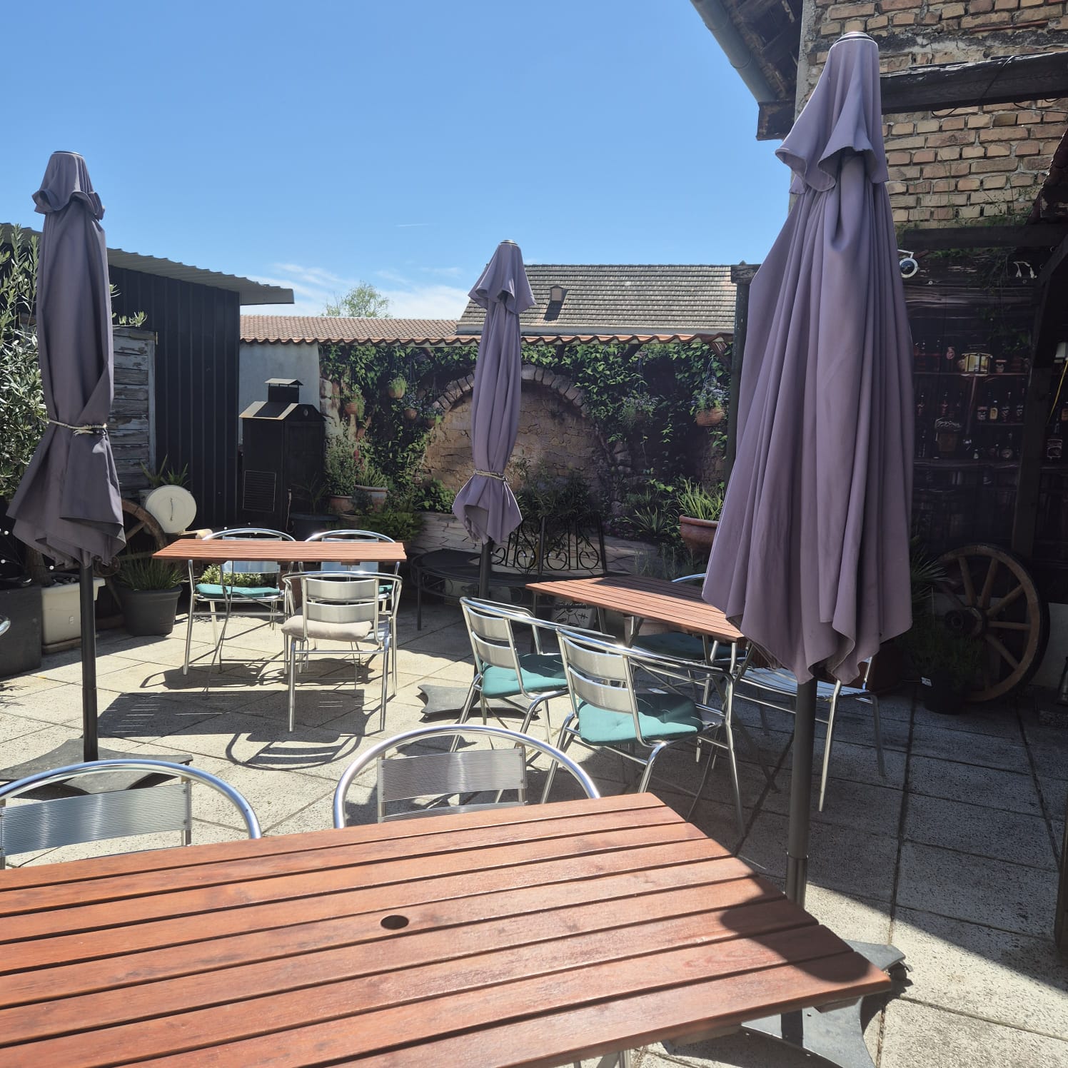 Biergarten am Tag